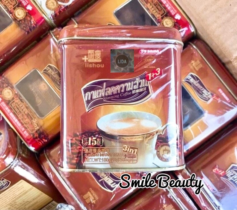 📌กาแฟลดน้ำหนักลิโซ่ Liso Coffee Slimming #กาแฟไม่อยากข้าว #กาแฟกะป๋องเหล็ก มี 15ซองต่อกล่อง ของแท้ล้าน%% **ล็อตนี้มีสติกเกอร์**