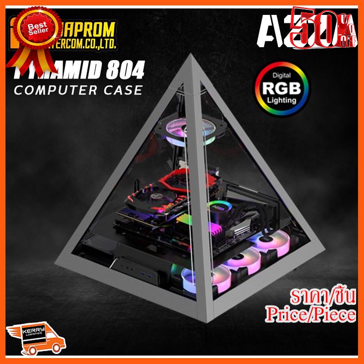 🎉🎉HOT!!ลดราคา🎉🎉 เคสคอมพิวเตอร์ AZZA Pyramid 804 Innovative case -ATX Mid Tower ราคาพิเศษ ##ที่ชาร์จ อุปกรณ์คอม ไร้สาย หูฟัง เคส Airpodss ลำโพง Wireless Bluetooth คอมพิวเตอร์ USB ปลั๊ก เมาท์ HDMI สายคอมพิวเตอร์