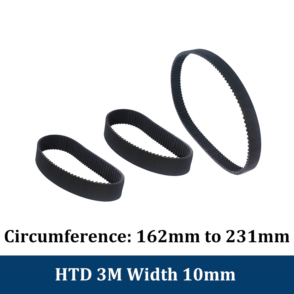 Industrial Machine Belt HTD3M Synchronous Timing Belt - 255mm Length 85 Teeth, 9mm Width, Pitch 3mm 3mm Pitch Timing Belt
