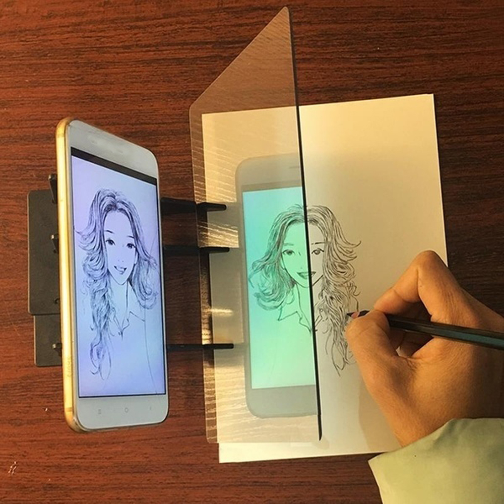 ง่ายสีPlotterกระจกแผ่นกระดานลอกลายเคสโทรศัพท์มือถือDimmingวงเล็บภาพวาดกระดานวาดภาพ