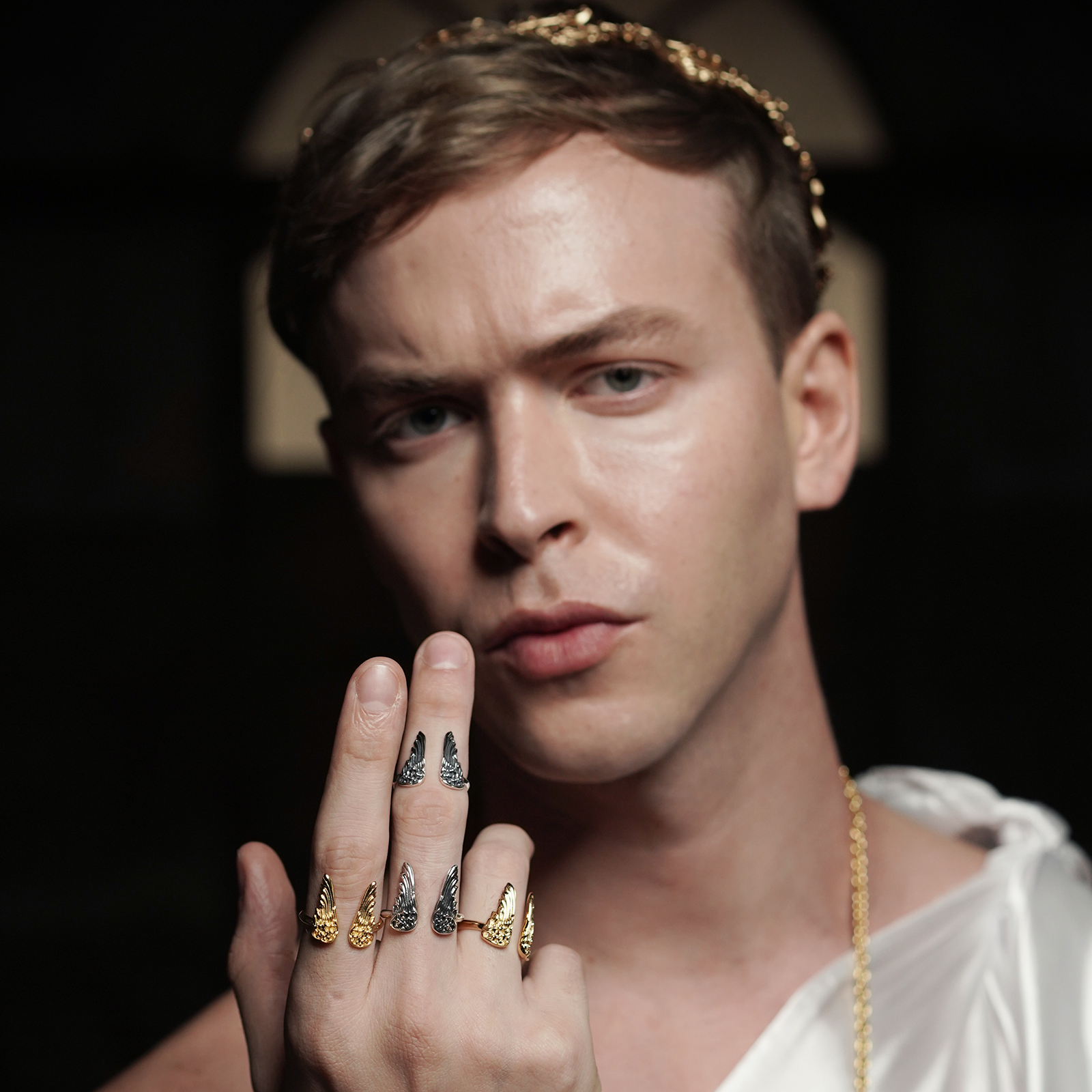 ake ake Golden Eagle Duo Wings Ring แหวนเงินแท้ 925 แกะมือขัดเงาชุบทองคำแท้ 24 กะรัต ลายปีกเทวดา