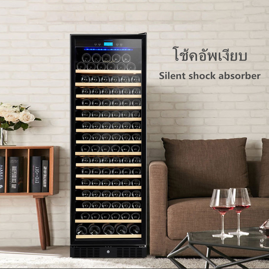 (พร้อมส่ง) ตู้แช่ไวน์ ตู้เก็บไวน์ สามารถเก็บขวดไวน์ได้มากถึง138-168 ขวด สำหรับเอาไว้ใช้ภายในบ้าน หรือที่ทำงานก็ทำได้ - PAO SHOPS
