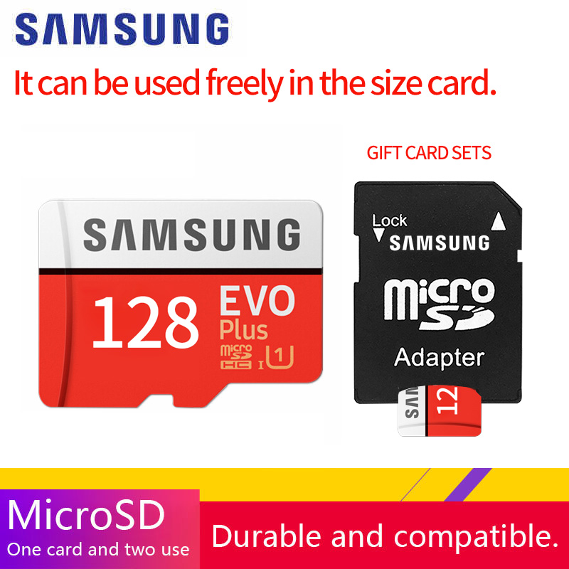 ของแท้ Micro SD Cards Samsung Memory card EVO PLUS 32GB/64GB/128GB Class 10 แถม Adapter