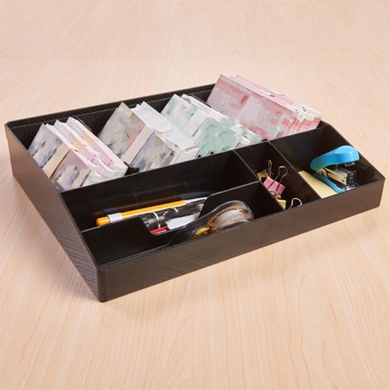Eight Grids Cash Drawer Box Support Register Insert Coin Tray Cashier Tidy Storage Adjust Safe Box