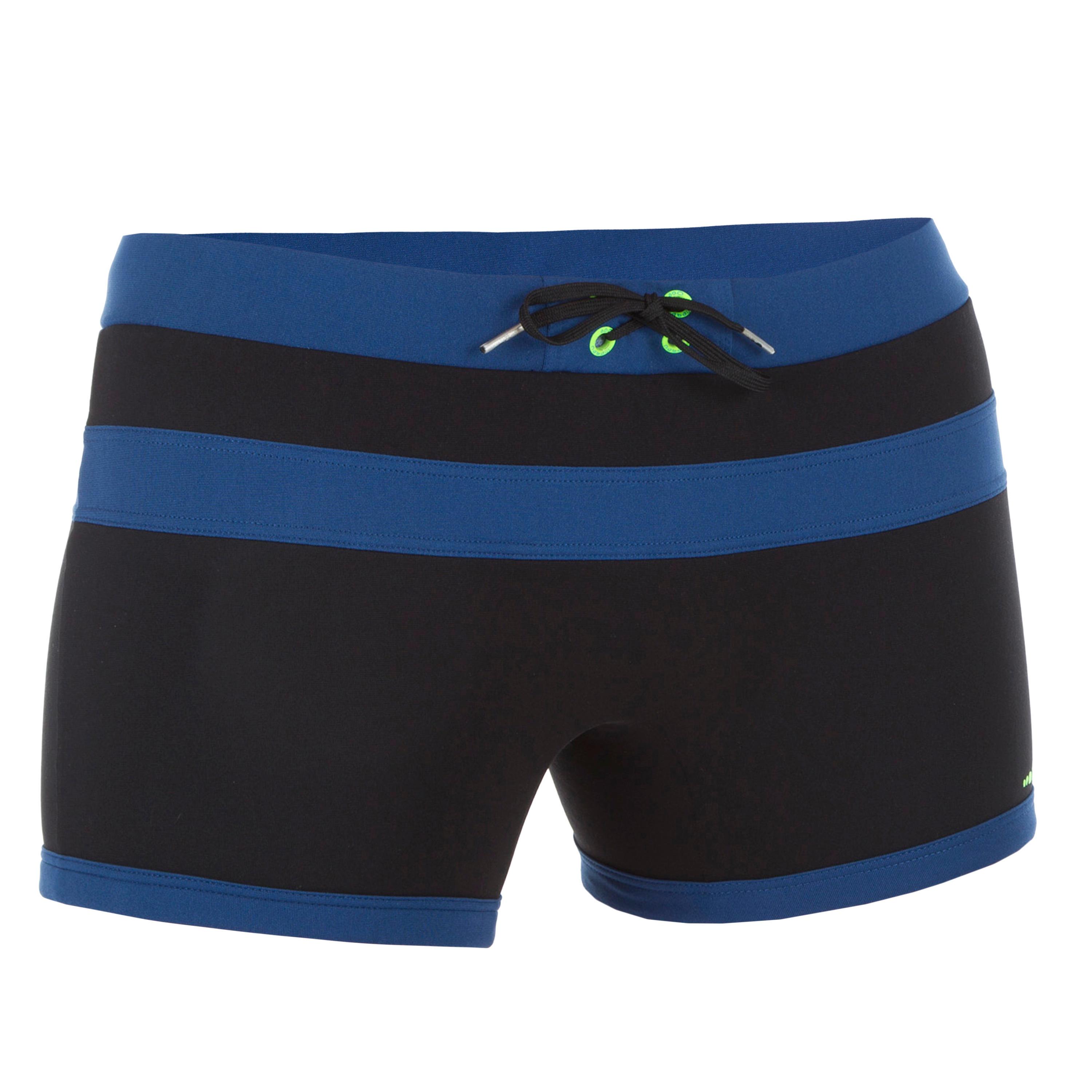 [ด่วน!! โปรโมชั่นมีจำนวนจำกัด] กางเกงว่ายน้ำทรงบ็อกเซอร์สำหรับผู้ชายรุ่น 100 (สีดำ INDIGO) สำหรับ ว่ายน้ำ