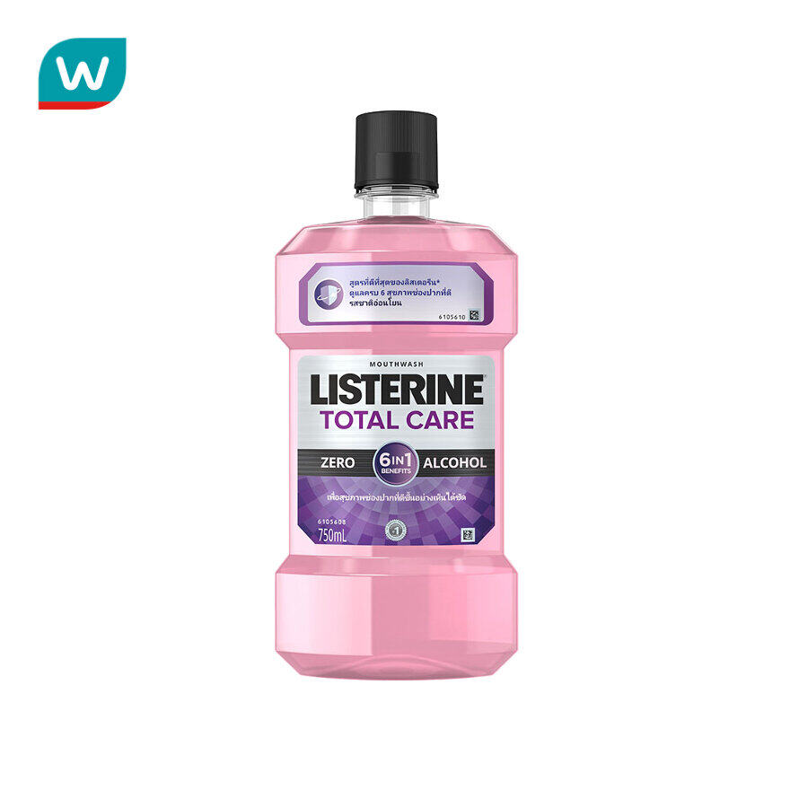 Listerine ลิสเตอรีน น้ำยาบ้วนปาก โทเทิลแคร์ ซีโร่ 750 มล.