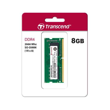 RAM-Memory for Notebook DDR4-2666 SO-DIMM 8GB: JM2666HSB-8G : Transcend - รับประกันตลอดอายุการใช้งาน - มีใบกำกับภาษี