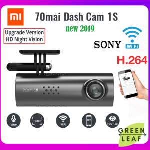 Xiaomi 70mai smart dash cam 1S กล้องติดรถยนต์ Global version English เวอร์ชั่นภาษาอังกฤษ Full HD 1080P มีการรับประกัน มุมมองกล้อง 130 พร้อม WIFI รองรับระบบสั่งการด้วยเสียง Voice Command 1080P HD Night Vision รุ่นอัพเกรด Wifi รถ DVR