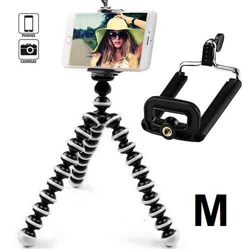 ขาตั้งปลาหมึก ขาตั้งมือถือ ขาตั้งกล้อง พร้อมหัวต่อ Octopus holder Tripod mobile holder Size M