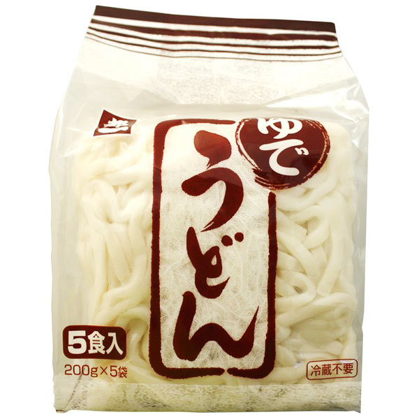 miyakoichi boiled udon 200g (japanese noodle)เส้นอูด้งลวก 200 กรัม 1 แพค มี 5 ห่อ