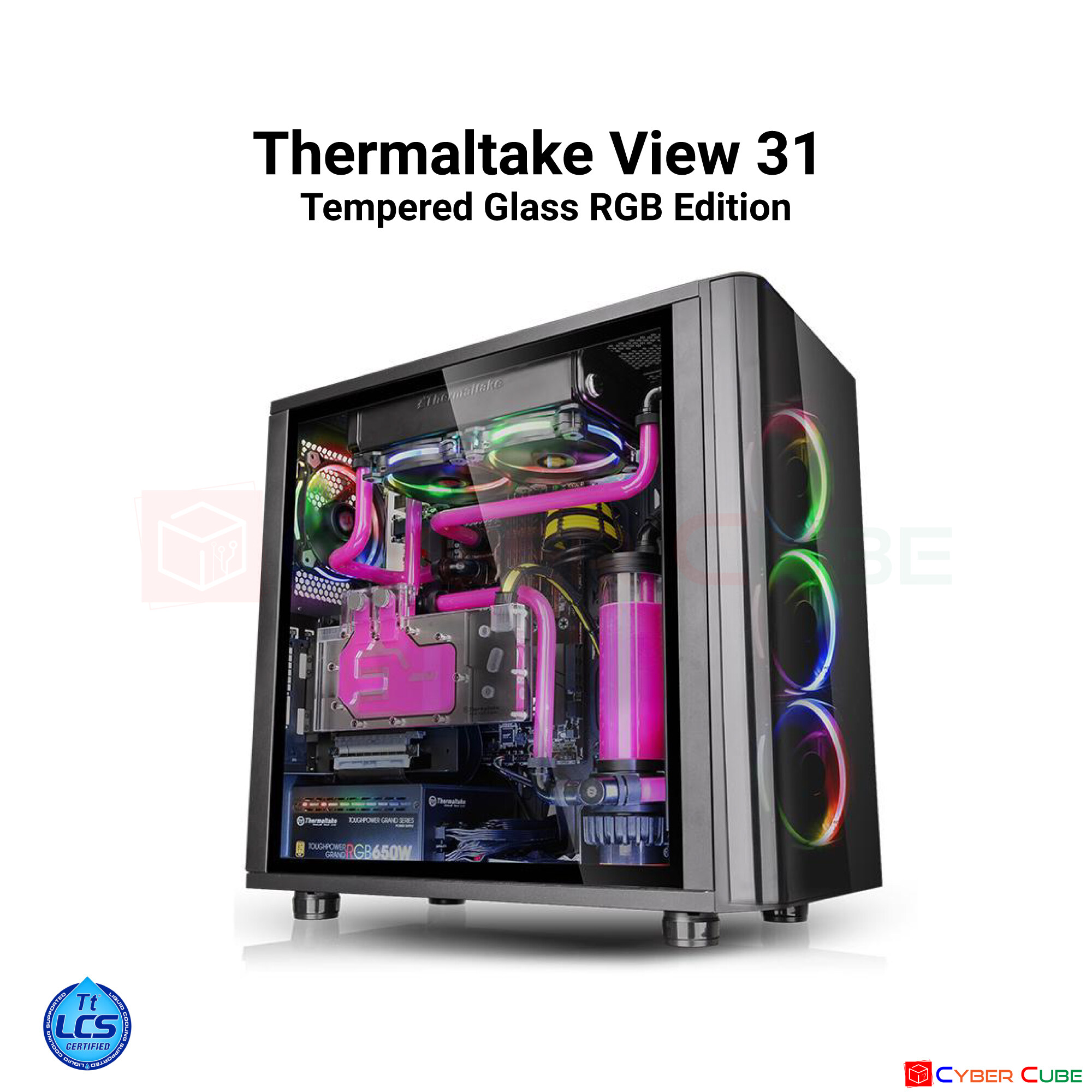 Thermaltake View 31 Tempered Glass RGB Edition (เคส) Case