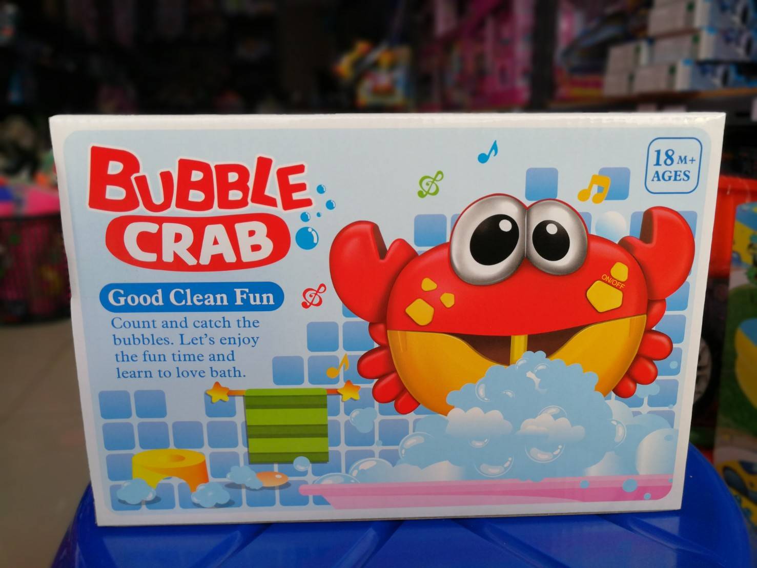ปูเป่าฟอง เครื่องพ่นฟองสบู่ Bubble crab มีเสียง มีไฟ ให้การอาบน้ำไม่น่าเบื่ออีกต่อไป