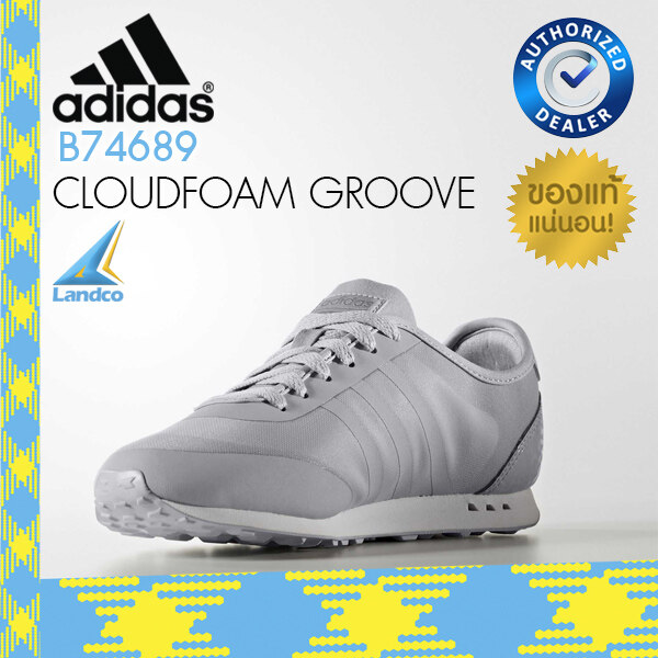 ADIDAS รองเท้า วิ่ง อาดิดาส Women Shoe Cloudfoam Groove B74689 (2490)