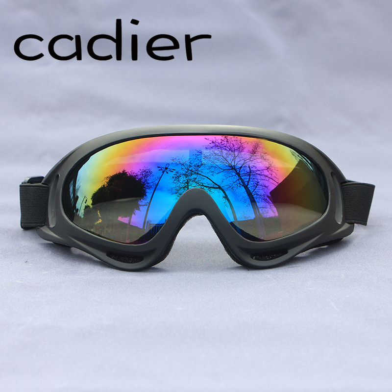 Cadier แว่นตาป้องกันแว่นตารถจักรยานยนต์แว่นตากีฬากลางแจ้งขี่จักรยานแว่นตากันลมและกันฝุ่นพัดลมทหาร cs 1pc