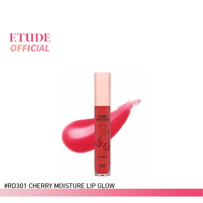 ETUDE Cherry Moisture Lip Glow (4 g) อีทูดี้ (ลิปกลอส)