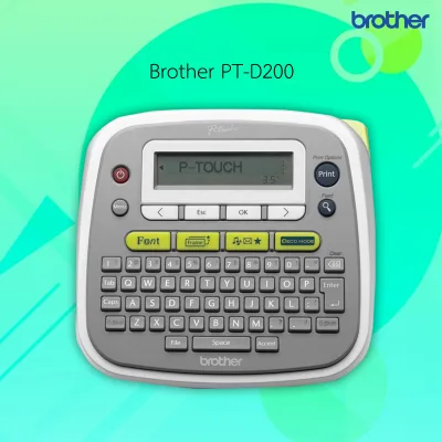 เครื่องพิมพ์ฉลาก Brother PT-D200 พร้อมเทป 1 ม้วน