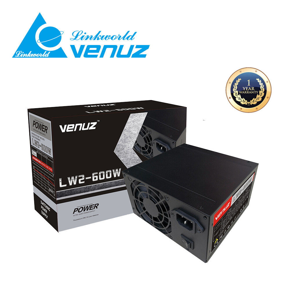 Venuz Atx Switching Power Supply Lpw2-600w - Black. 
