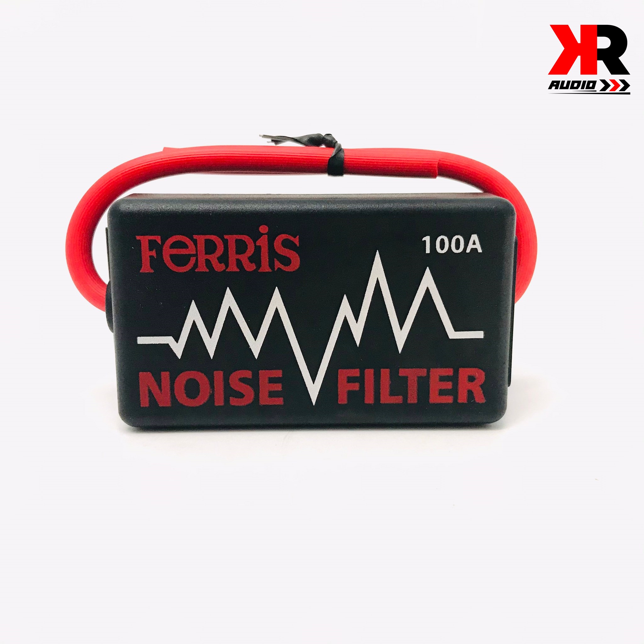 กันกวน กันหวีด เครื่องเสียงติดรถยนต์ ยี่ห้อ FERRIS รุ่น 100A สำหรับเครื่องเสียงที่มีเสียงกวนจากกระแสไฟ NOISE FILTER
