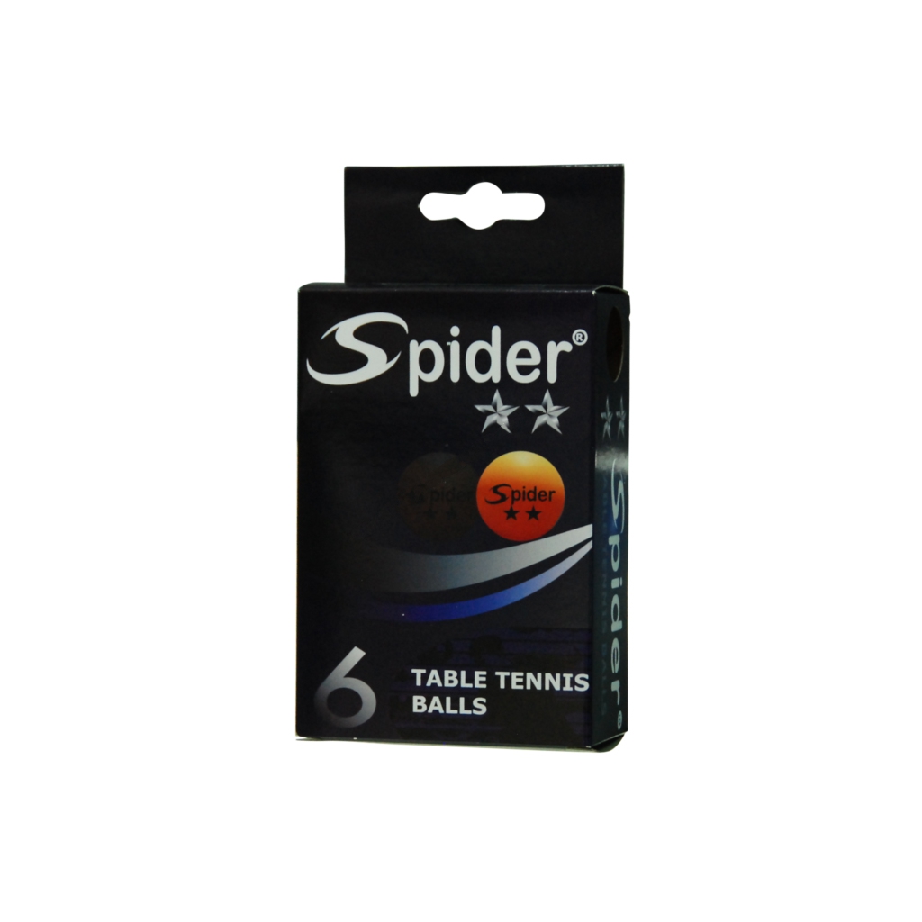 ลูกปิงปอง Spider สีส้ม 1 กล่องมี 6 ลูก : 22400932