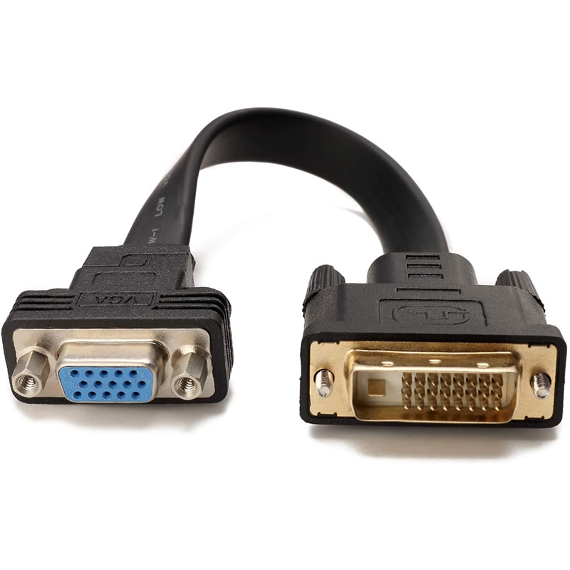 DVI auf VGA Adapter 1080P Active Dual Link 24 1 DVI-D Kabel Konverter Male 