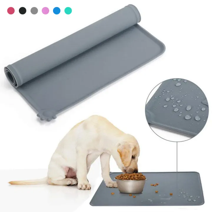 dog water dish mat