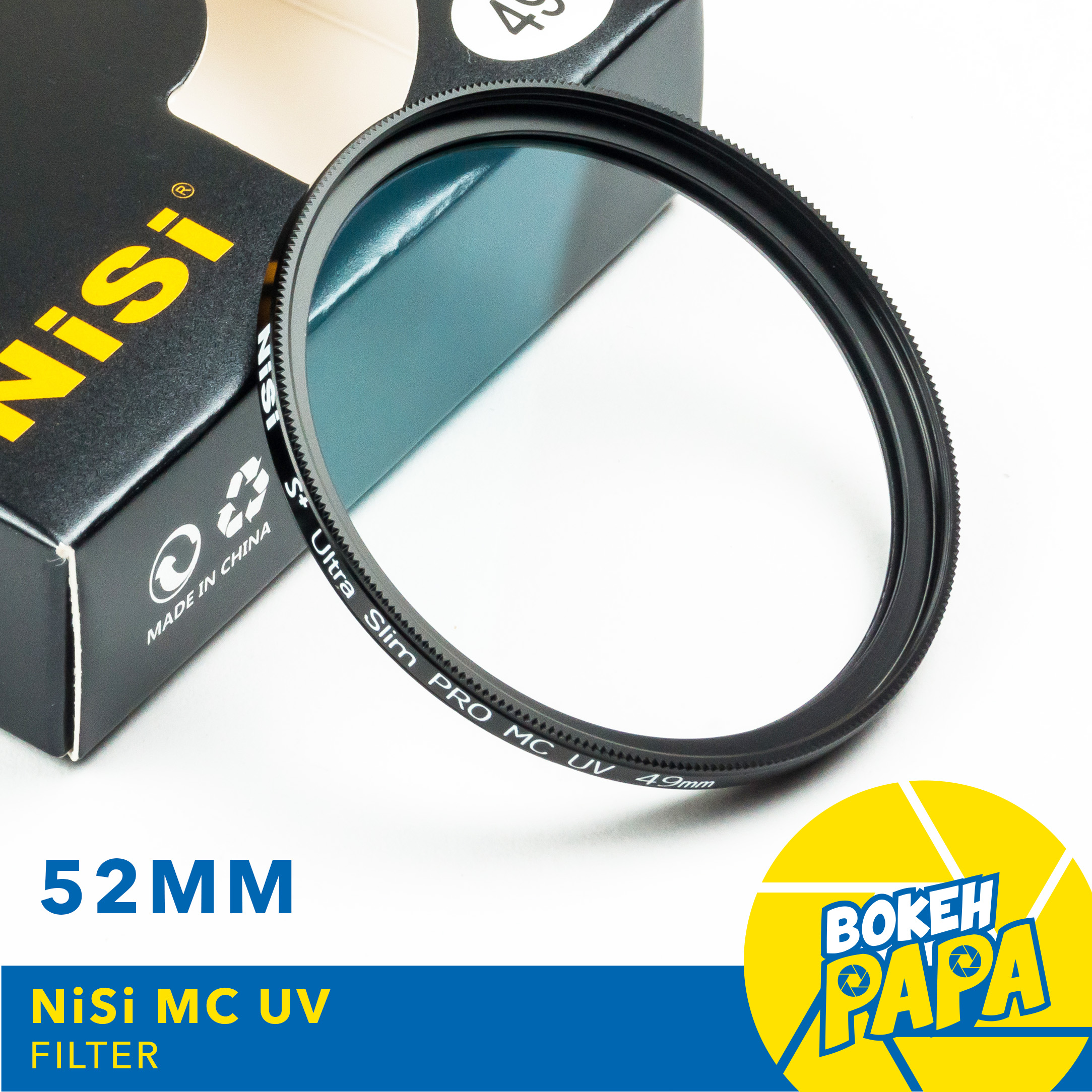 NISI 52mm MC UV Filter ที่กรองรังสียูวีโซด์ขนาดบางเป็นพิเศษ Professional ตัวกรองยูวีด้านคู่ 12 การเคลือบหลายชั้นกรอง ( NISI MC UV Filter 52mm )( ฟิลเตอร์ 52 มิลลิเมตร บางพิเศษ )