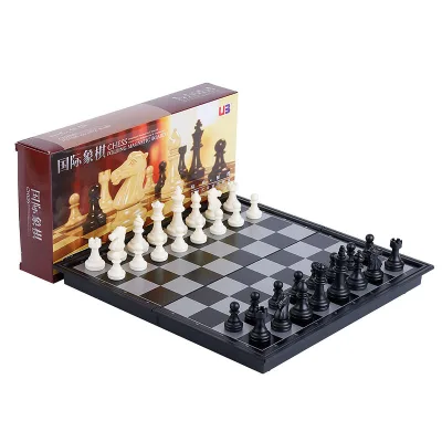 International chess Mini Folding Magnetic Chess Board International Chess Set Board Game Toy
