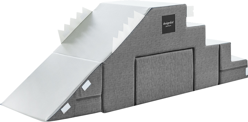 DESIGNSKIN โซฟาเด็กอเนกประสงค์ “Premium Fabric PU Leather” Multifunction Sofa รุ่น Play Table Sofa สีเทา
