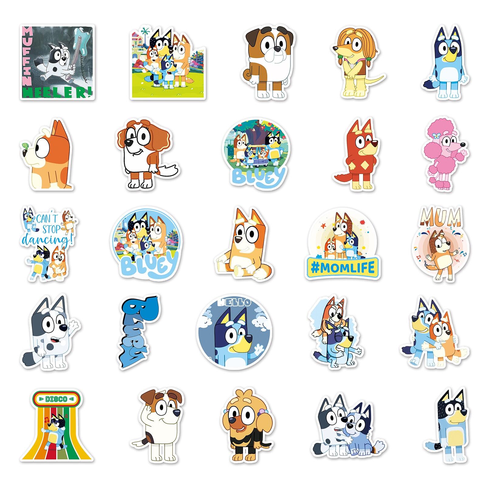 50 Bluey Cartoon Anime Stickers DIY Toys Kawaii Gifts Laptop Labels  Decorative Scrapbooking Aesthetic Pegatinas - Havcq - ThaiPick