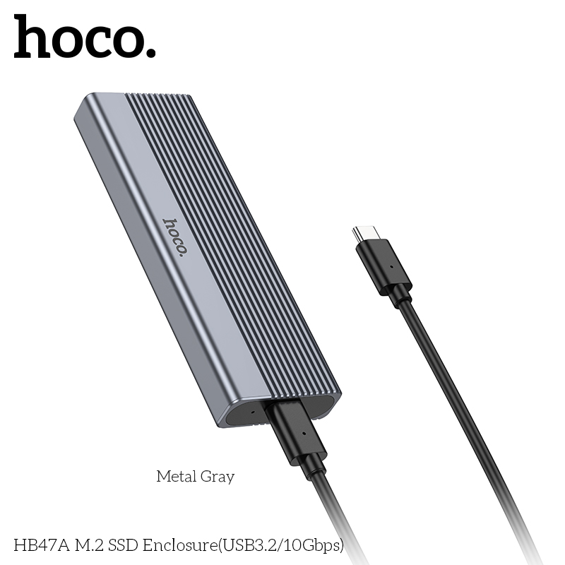 กล่องฮาร์ดดิส HOCO HB47 HB47A กล่องหุ้ม M.2 SSD Enclosure รองรับการถ่าย ...