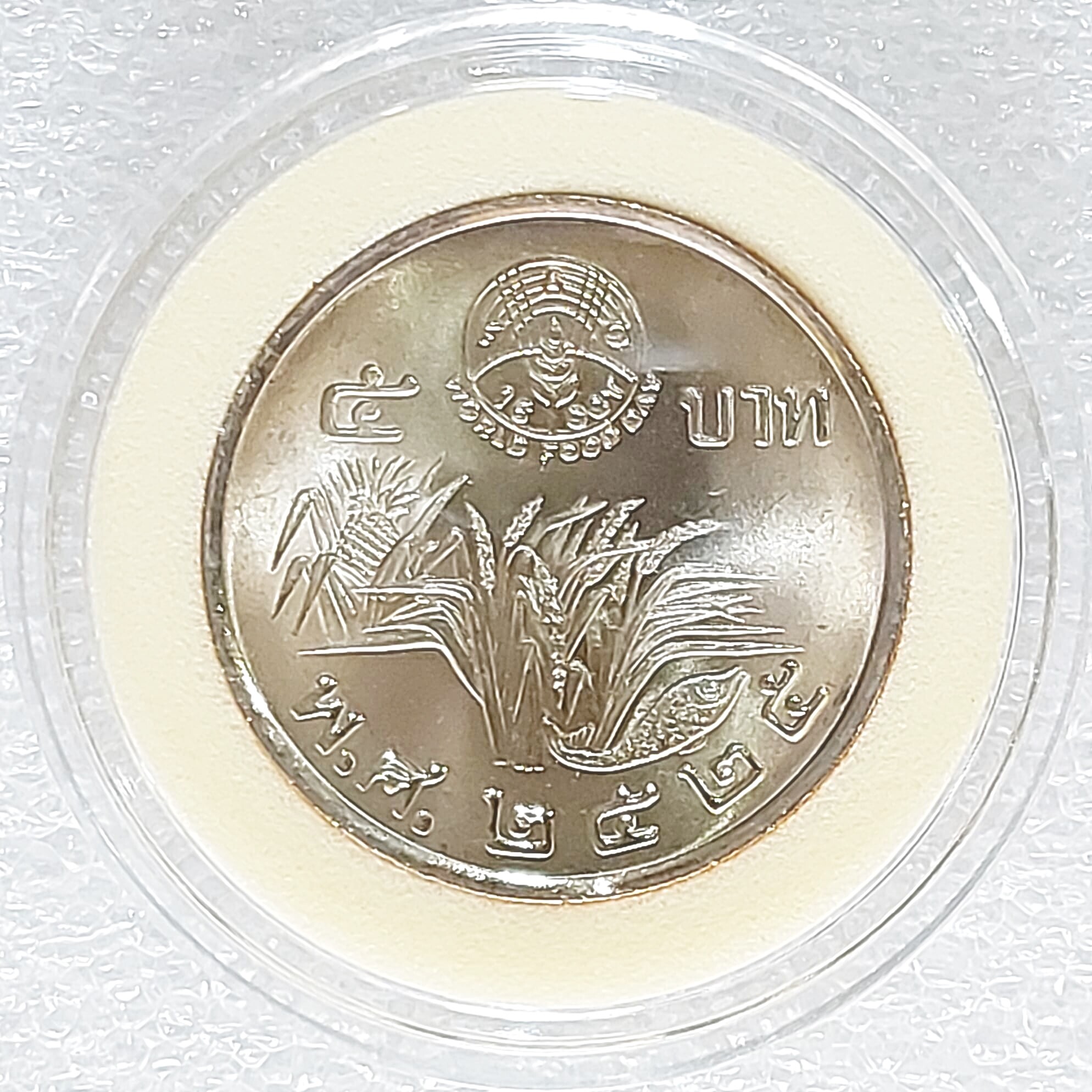 เหรียญ5บาท#เหรียญกษาปณ์ที่ระลึกวันอาหารโลก ปี 2525#รัชกาลที่9 พ.ศ.2525  ไม่ผ่านการใช้ Unc เหรียญสวยวิ้งๆครับ พร้อมตลับอะคริลิคอย่างดีจากกรมฯ -  เหรียญแท้กษาปณ์ไทย - Thaipick