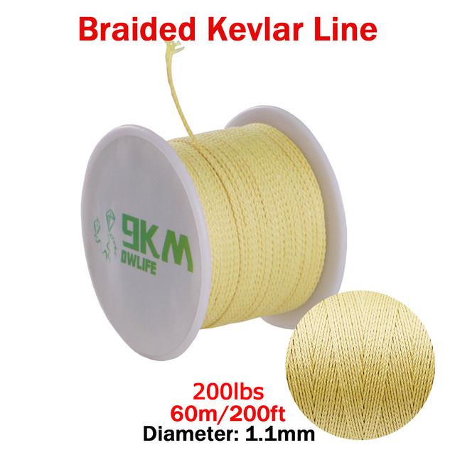 Kevlar Line 0.8mm 3.5mm Wear-Resistant Fishing Line Outdoor Camping Hiking  Kite String Braided Fishing Assist Line Refractory