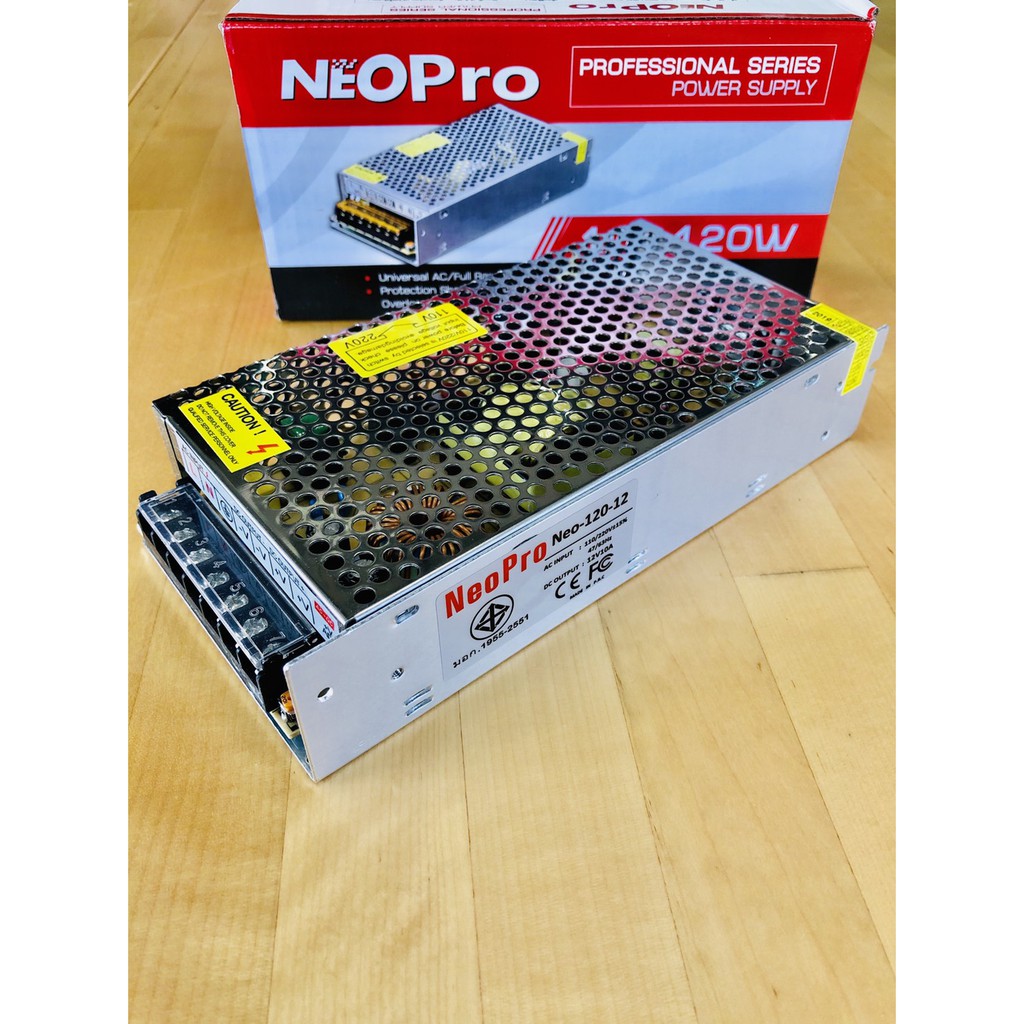 (Promotion+++) หม้อแปลง NeoPro Swiching Power Supply 12V 10A-30A ราคาถูก หม้อแปรง ช๊อตปลา หม้อแปรงไฟฟ้า หม้อแปรงไฟรถยนต์ หม้อแปรงไฟบ้าน