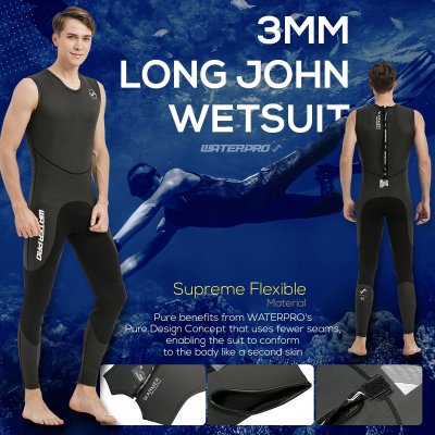 3MM LONG JOHN WETSUIT เวทสูทดำน้ำ