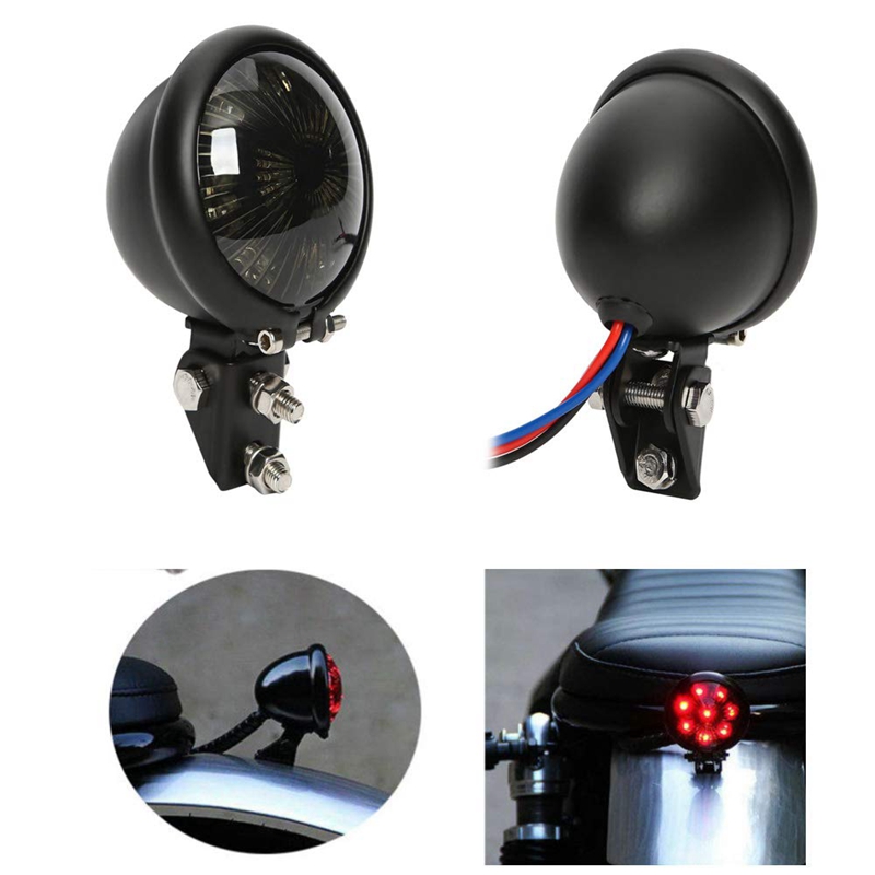 Motorcycles Brake Tail Light LED Brake Stop Lights Integrated Taillight