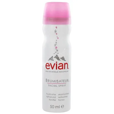 มี 2 ขนาด Evian สเปรย์น้ำแร่เอเวียง 400ml.และ 300ml. Evian facial spray (ขวดใหญ่) 400 ml. กับ 300 ml.