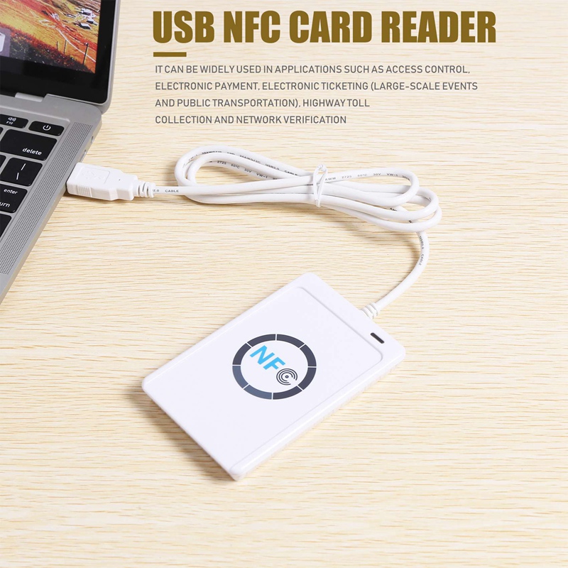 USB NFC Card Reader Writer ACR122U-A9 China Contactless RFID Card Reader Windows Wireless NFC Reader