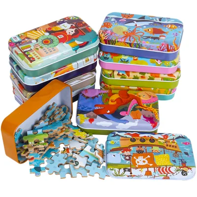 Kids jigsaw puzzle jigsaw puzzle 60PCS jigsaw puzzle children's toys cute cartoon puzzle wooden puzzle toy gift