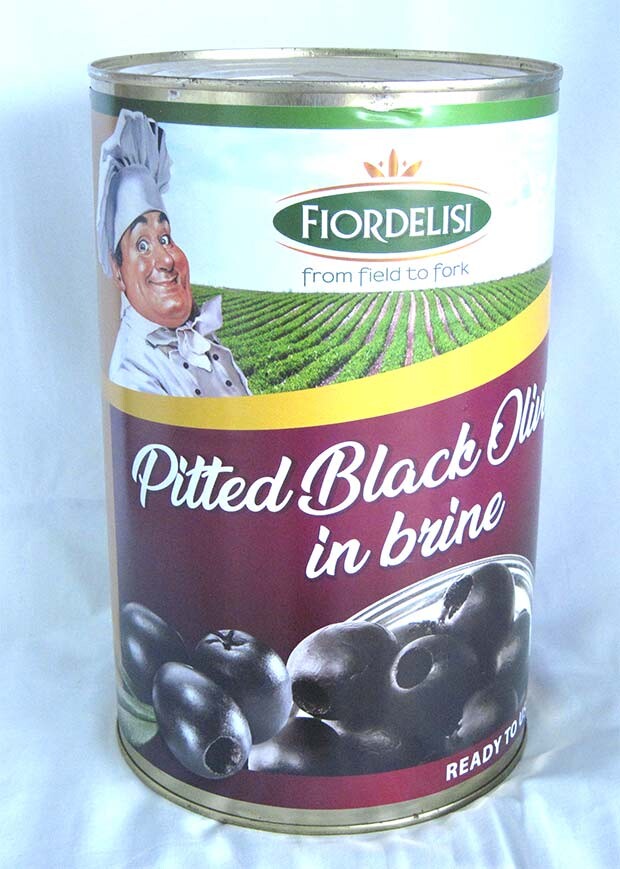 Fiordelisi Italian Pitted Black Olive in Brine