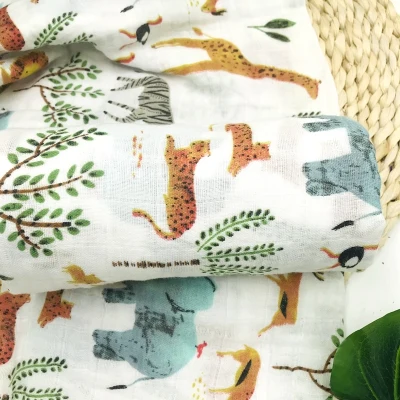 Muslin Baby Blankets 120X110cm Swaddle Blanket For Newborn 100 Cotton Swaddling Big Diaper Stroller Cover nest wrap
