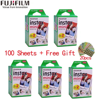 10-20-40-60-80-100 sheets Fujifilm instax mini 11 9 3 Inch white Edge films for Instant Camera mini 8 7s 25 50s 90 Photo paper
