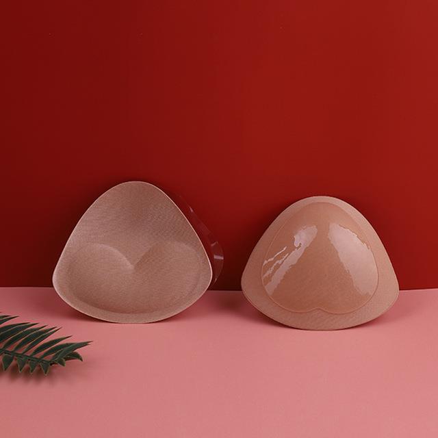 Nipple Pads Bikini Bra Filling Enhancer Swimsuit Adhesive Push Up Stuffed Bra  Inserts Cup Breast false Chest Silicone Pad Woman