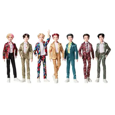 BTS Idol Doll Set 7 Dolls ตุ๊กตา นักร้องวง BTS เซท 7 ชิ้น แถม Uno BTS