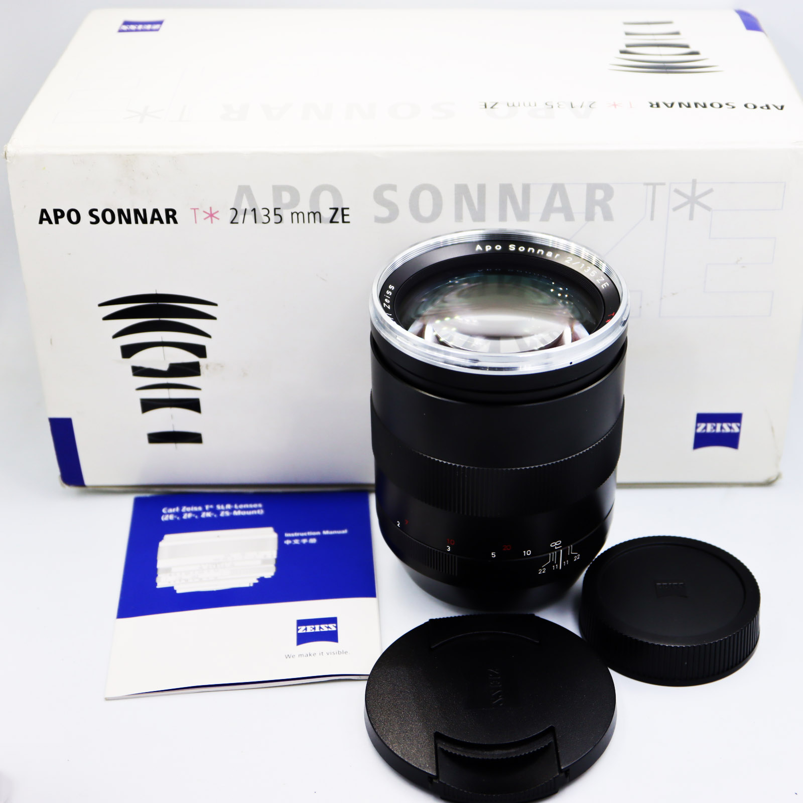 Zeiss 135mm f/2.0 Apo-Sonnar T ZE Lens, Nikon Mount Canon Ef Zeiss 