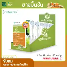 ภาพขนาดย่อของภาพหน้าปกสินค้าHandyherb (ช่อเขียวมะกอก) ขมิ้นชันแคปซูล (1 โหล 12 แผง) สมุนไพรช่วยขับลม แก้ท้องอืด ขมิ้นชัน ท้องอืด ท้องเฟ้อ โรคกระเพาะ กรดไหลย้อน จากร้าน HandyHerb บน Lazada ภาพที่ 1