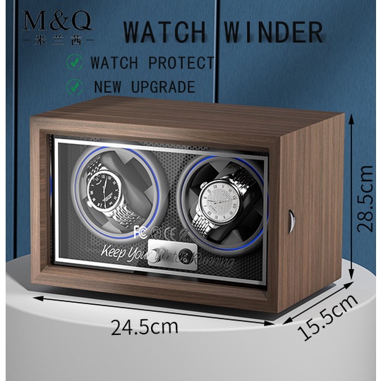 Watch Winder 4 เรือน กล่องหมุนนาฬิกา กล่องเก็บนาฬิกา ตู้เก็บนาฬิกา กล่องเก็บนาฬิกา ตู้ใส่นาฬิกา