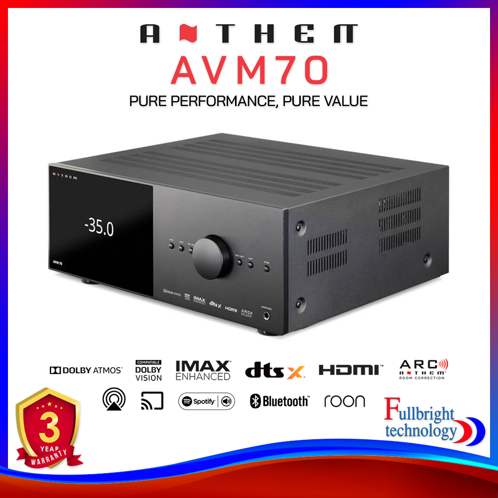 Anthem AVM 70 8K Home theater preamp/processor with 15.2channel