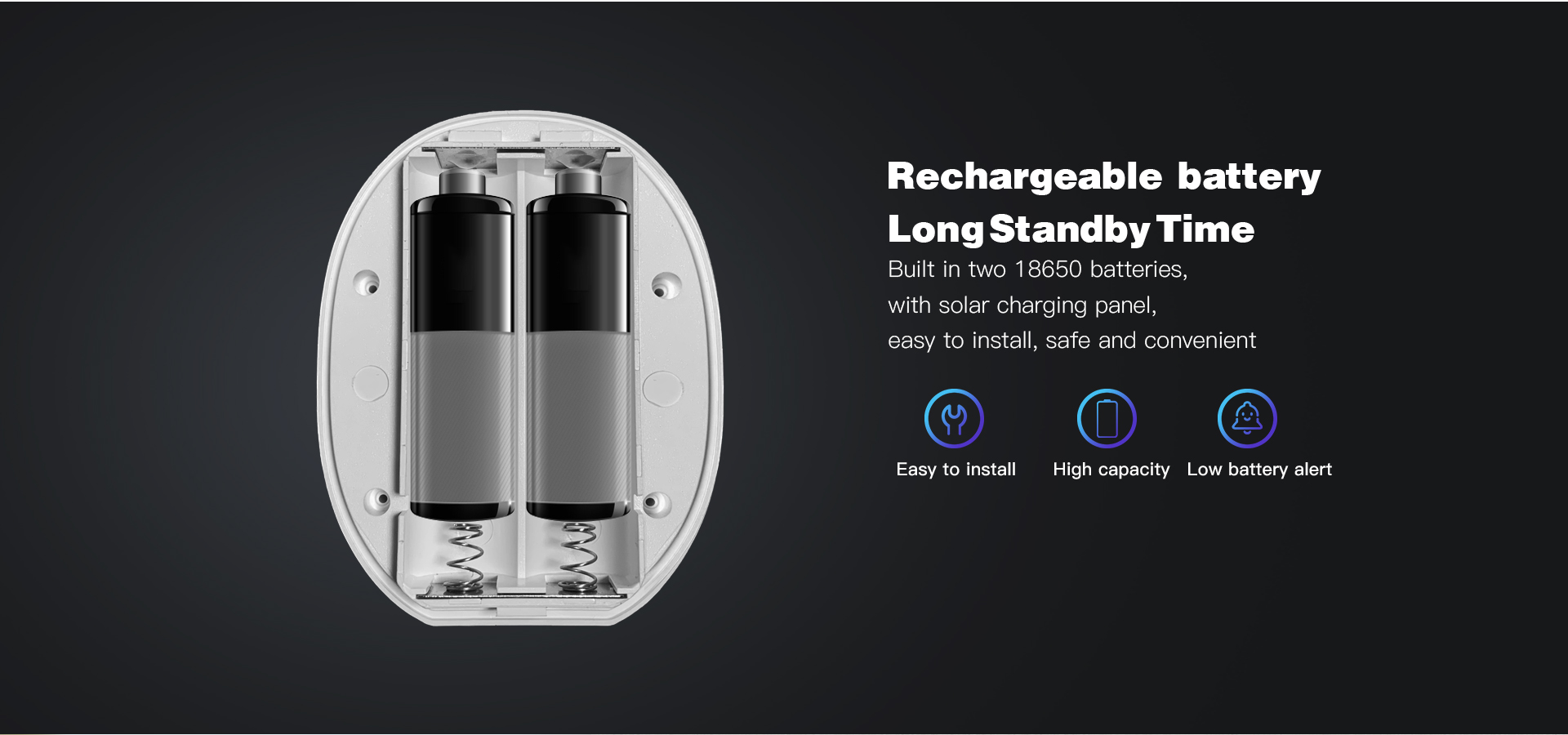 Vstarcam CB53 กล้องวงจรปิดไร้สาย มีแบตเตอรี่ในตัว พร้อมแผงsolar cell