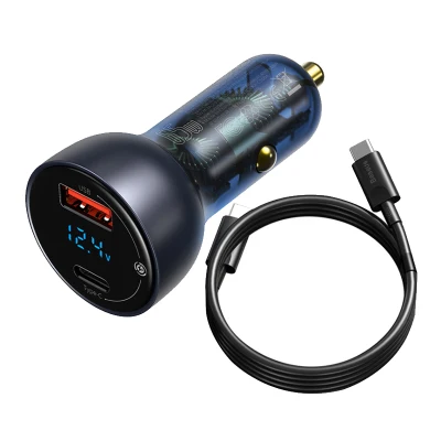 Baseus 65W USB Car Charger Quick Charge 4.0 3.0 QC4.0 QC3.0 Type C PD Fast Car Charging Charger Mobile Phone