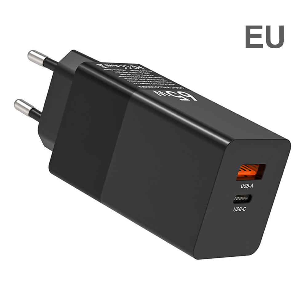 3 Ports GaN PD 65W PPS QC4.0 45W SCP Quick Charger 65W USBC Wall Charger Power Adapter for Laptops MacBook iPhone Samsung XIAOMI
